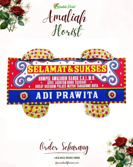 Papan Bunga Ucapan Selamat Rawalele